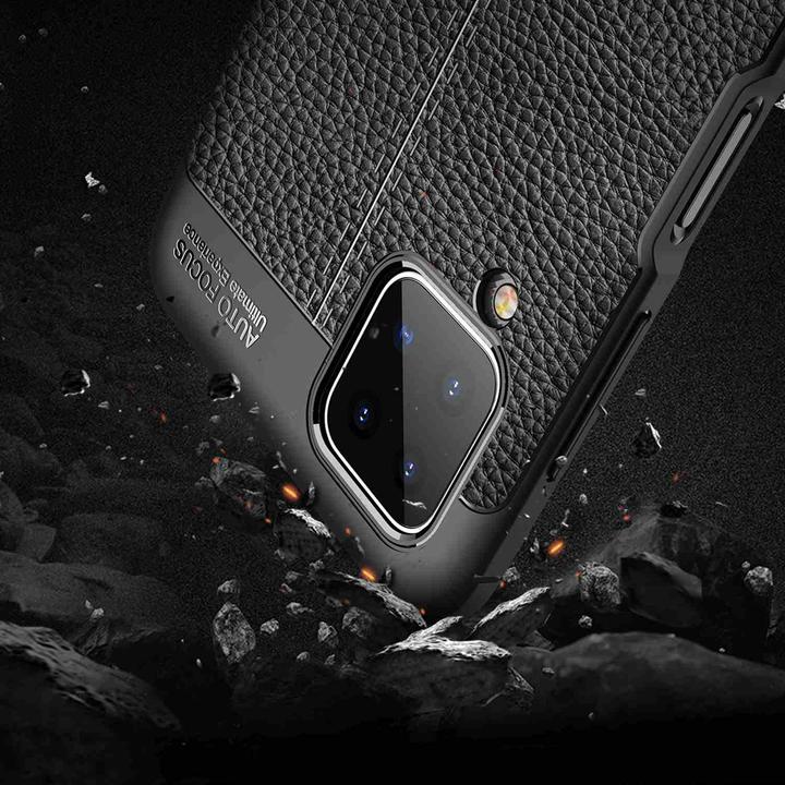 Image du produit Cadorabo TPU Cover similicuir structure (Samsung Galaxy A12, Samsung Galaxy M12)
