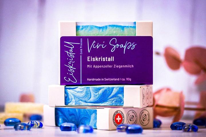 Image du produit Vivi Soaps Savon au lait de chèvre Cristal de glace (Savon dur)
