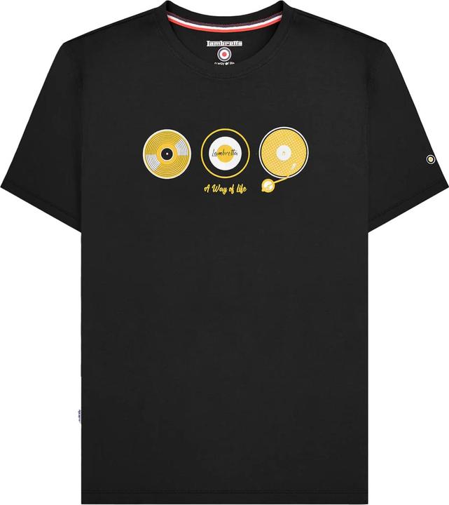 Actual product image Lambretta Mens A Way Of Life Vinyl Record T-Shirt (M)