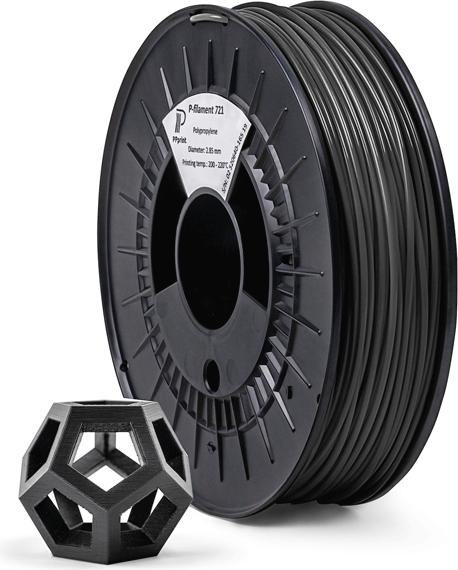 Actual product image PPprint Filament PP P-Filament 721 black 0.6kg 1.75mm (PP, 1.75 mm, 600 g, Black)
