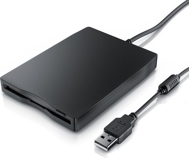 CSL Lecteur de disquette externe, Slimline USB Floppy Disk Drive Externe, FDD 1,44MB 3,5 pouces, pour (lecteur de disquettes)