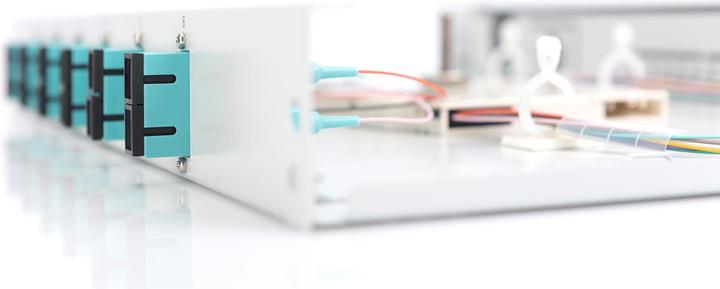 Actual product image Digitus Extendable fiber optic - splice box 1U Equipped 6x SC duplex incl. M 25 screw splice cassette F...