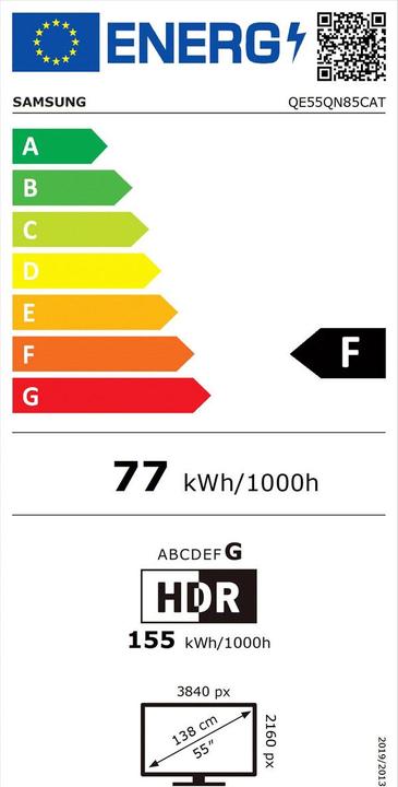 Energie-Label Samsung QE55QN85C (55", QN85C, NeoQLED, 4K, 2023)