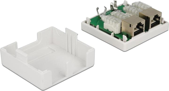 Produktbild Delock RJ-45 Cat.6 Gehäuse: 2 Port (Netzwerk Zubehör)