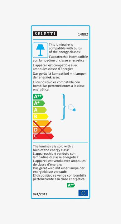 Energie-Label Seletti Dekoleuchte (350 lm, E14)