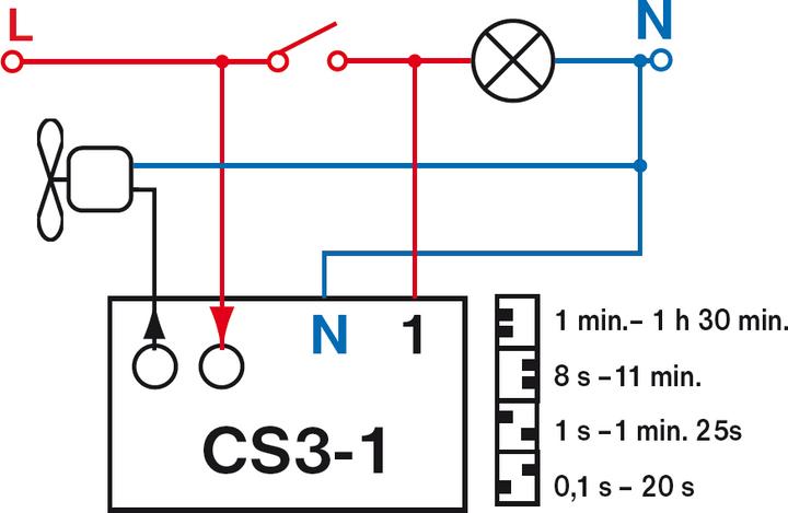Produktbild Elektrobock Nachlaufrelais CS3-1
