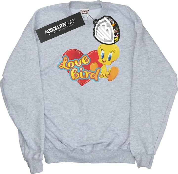 Actual product image Looney Tunes Womens/Ladies Tweety Pie Valentine's Day Love Bird Sweatshirt (M)