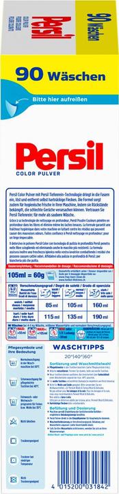 Etichetta energetica Persil Colore in polvere (90 Cicli di lavaggio, Convito)
