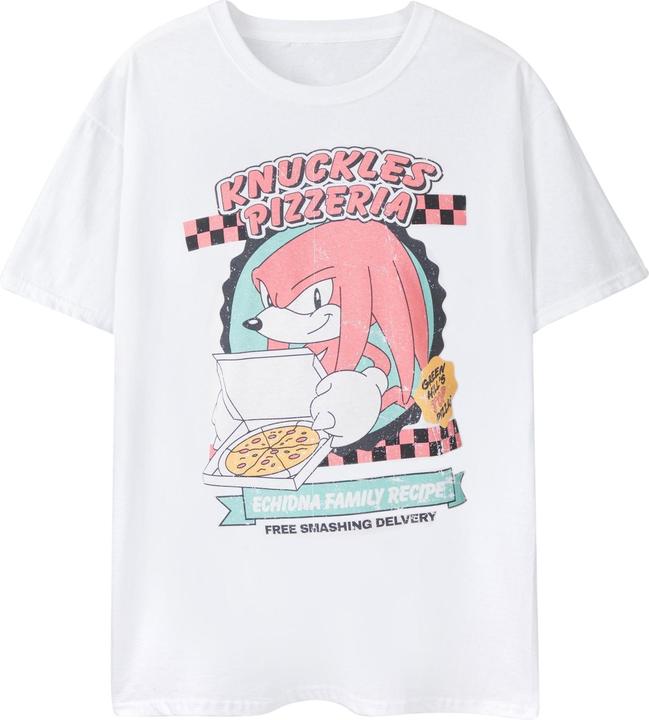 Produktbild Sonic The Hedgehog Knuckles Pizzeria TShirt mit kurzen Ärmeln (M)