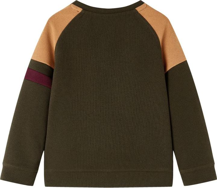 VidaXL Kinder-Sweatshirt Dunkles Khaki und Kamelbraun