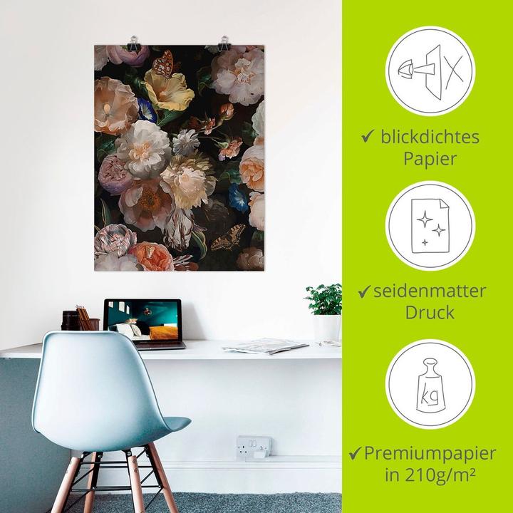 Actual product image Artland Antique Dutch flowers U2FU (90 x 120 cm)