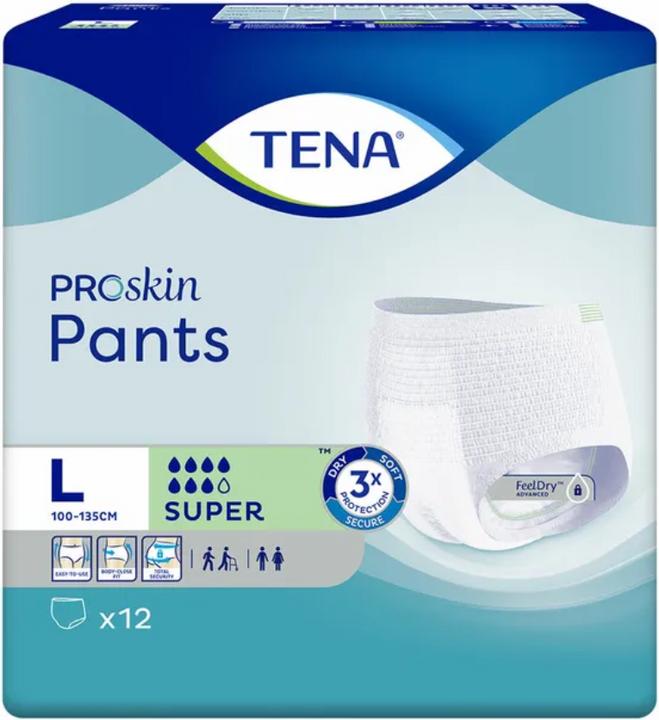 Actual product image Tena Pants Super L 100-135cm 12 (12 x, L)