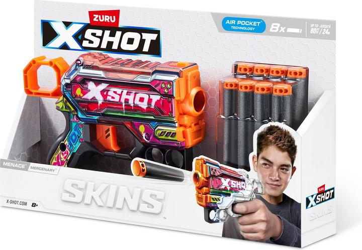 Image du produit Xshot Pistolet Skin Menace 8 Flechettes