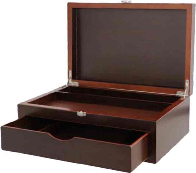 Actual product image Saphir Leerer Kasten Necessaire Innen Leder
