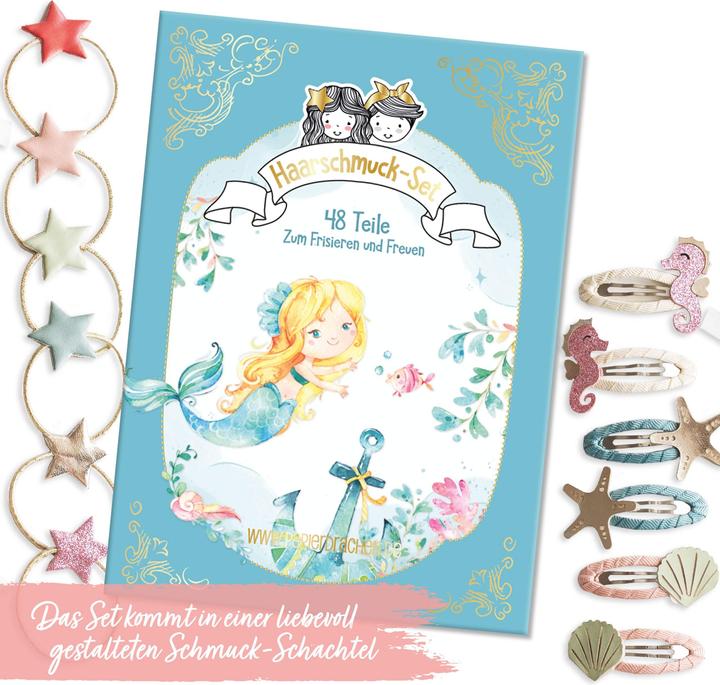 Produktbild Papierdrachen Meerjungfrau (Haargummi)