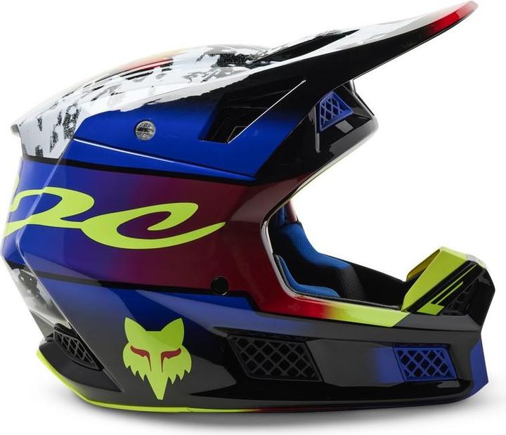 Image du produit Fox Casque 23 V3 Rs Dkay Ece Blu/Rd (59 - 60 cm)