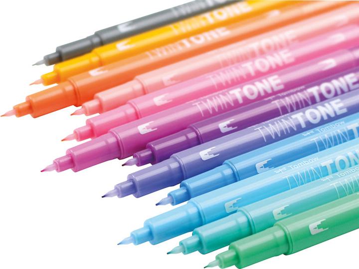 Actual product image Tombow TwinTone (Multicoloured, 12 x)