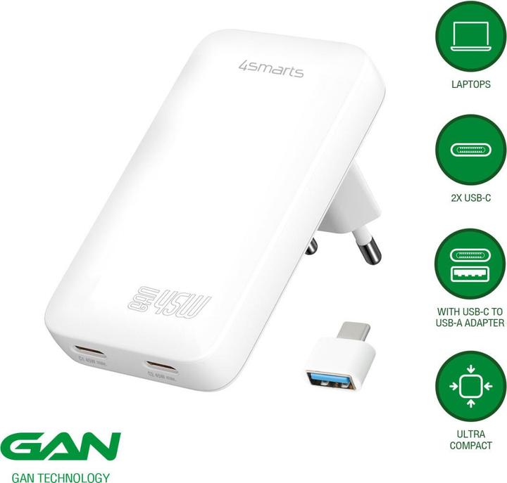 Produktbild 4smarts FlatPlug Slim Dual (45 W)