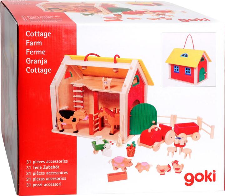 Actual product image Goki Suitcase farmhouse