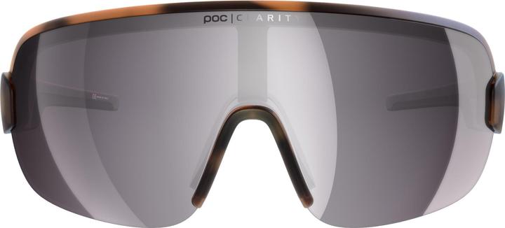 Actual product image Poc Aim Sunglasses - Tortoise Brown (Brown, Silver)