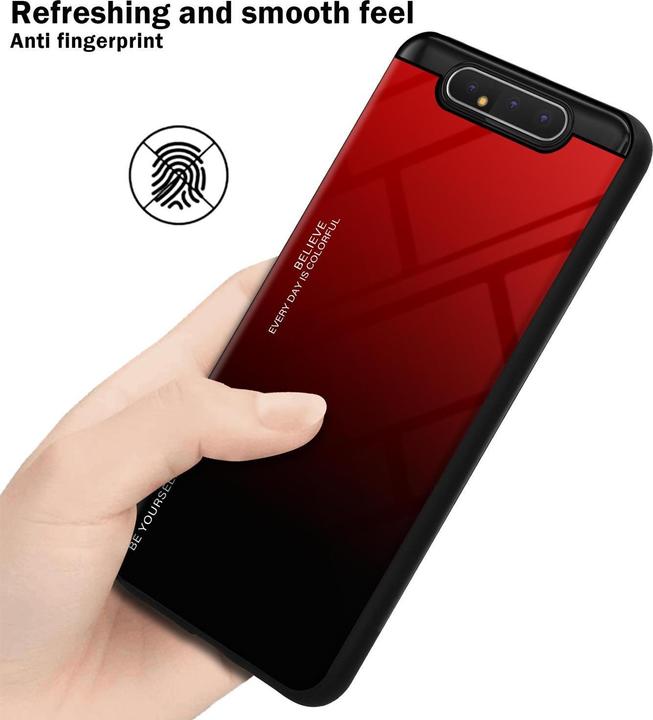 Productafbeelding Cadorabo TPU 2 kleuren glasdekking (Samsung Galaxy A80)