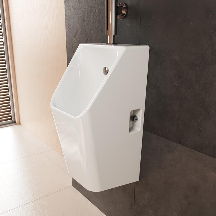 Produktbild hansgrohe EluPura Original Q Urinal, spülrandlos, SmartClean, Zulauf von oben, 320x305x600mm, weiss