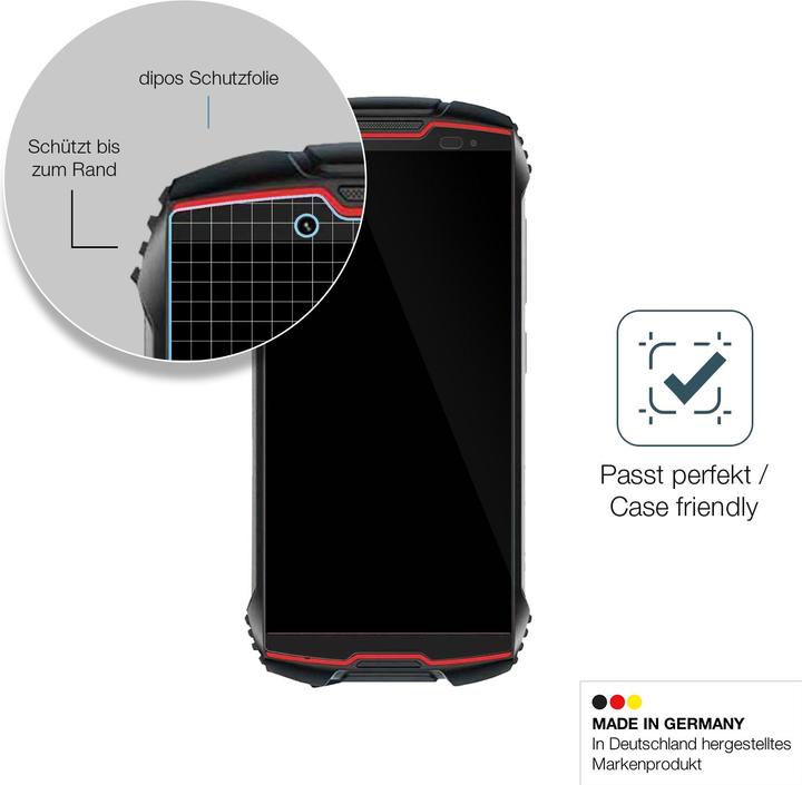 Actual product image Dipos Screen Protector Anti-Shock (2 Piece, Cubot King Kong Mini 2 Pro)