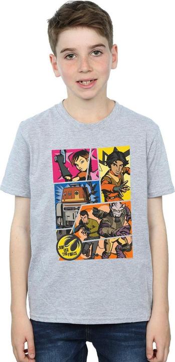 Immagine prodotto Star Wars Rebels Comic Strip Maglietta Ragazzi (152, 158)