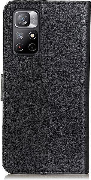 Actual product image MU Classic Litchi Leather Bookcover Series (Xiaomi Poco M4 Pro 5G)
