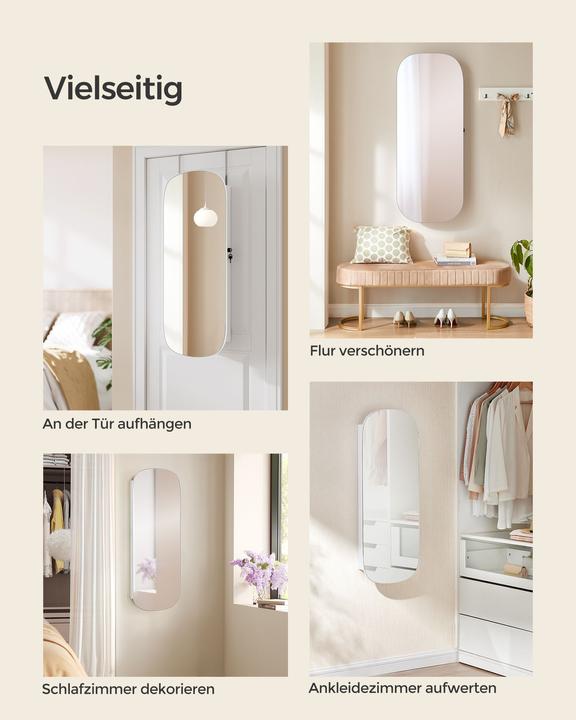 Image du produit Songmics Porte-bijoux miroir