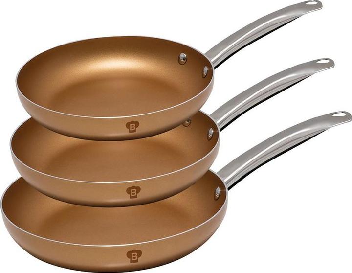 Image du produit Blaumann Set de 3 poêles Le Chef Line (28 cm, Ensemble de casseroles et de poêles de cuisson, Aluminium)
