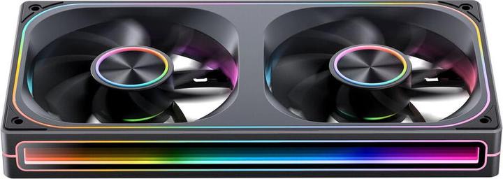 Actual product image Jonsbo ZA-240 Infinity Mirror ARGB Reverse Blade PWM Lüfter - 240mm, schwarz (240 mm)