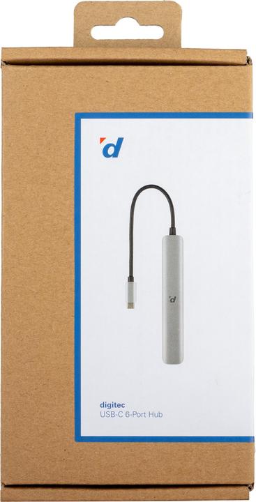 Produktbild Digitec USB-C-6-Port Hub (USB-C, 6 Ports)