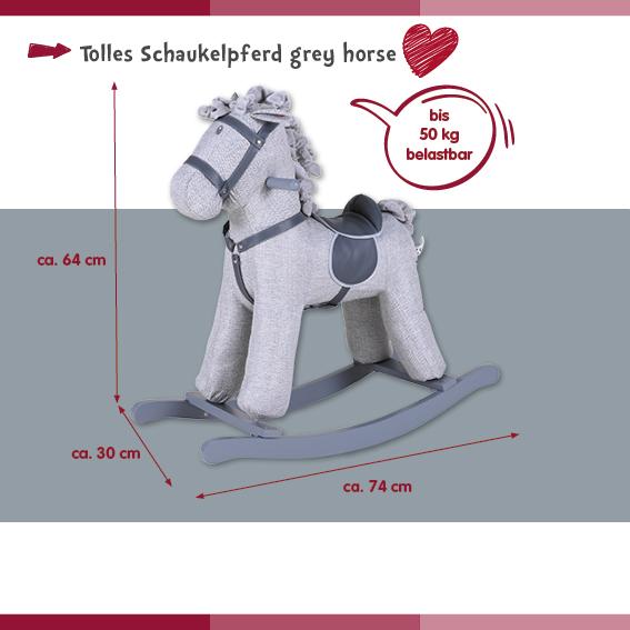 Actual product image Knorrtoys Rocking horse "Grey horse