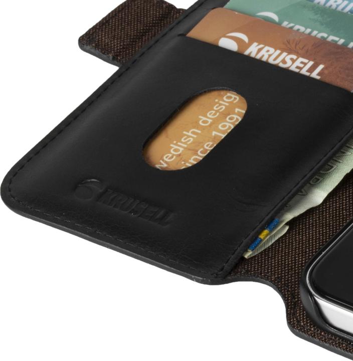Actual product image Krusell Sunne PhoneWallet Apple iPhone 12 mini vintage black (Apple iPhone 12 mini)