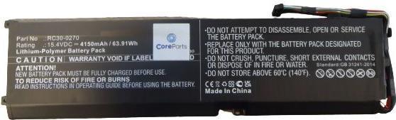 Actual product image CoreParts Laptop Battery for Razer (4150 mAh)