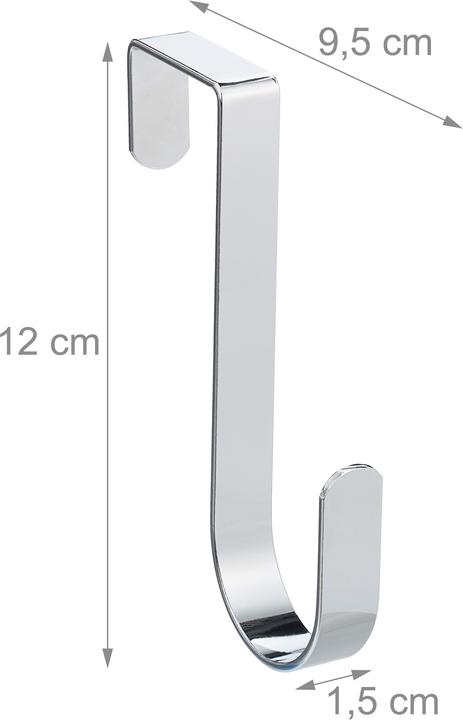 Immagine prodotto Relaxdays Set da 5 Ganci Sopraporta, per Vestiti