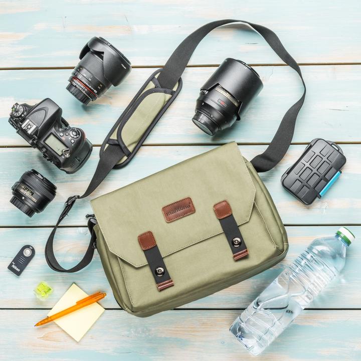 Produktbild mantona Kameratasche Milano grande (Kamera Schultertasche)