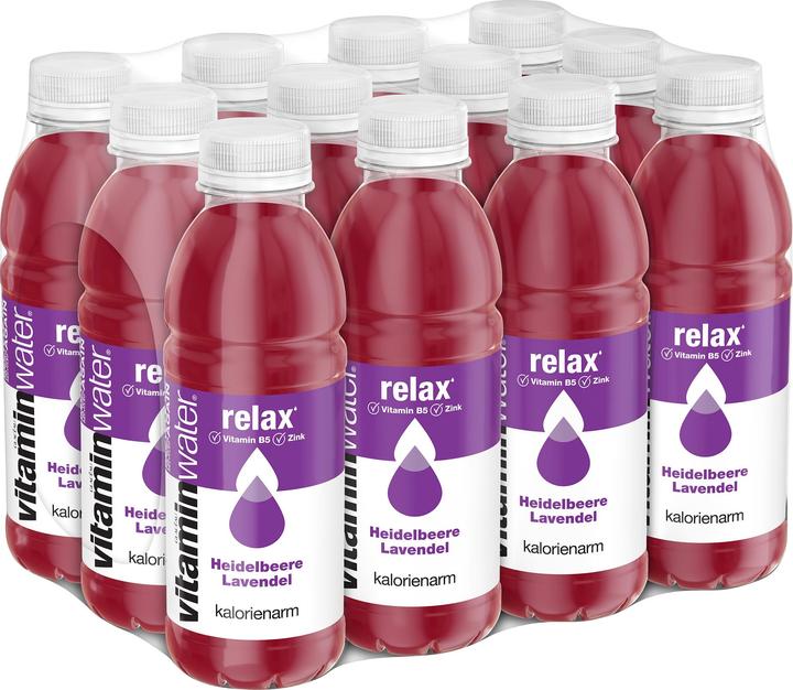 Produktbild Glacéau vitaminwater Relax (Heidelbeere, Lavendel, 12 x)