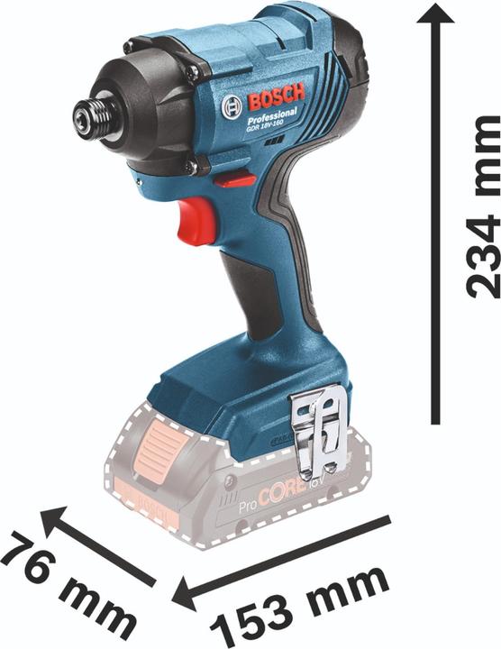 Actual product image Bosch Professional GDR 18V-160 Cordless impact wrench (Rechargeable battery operated)