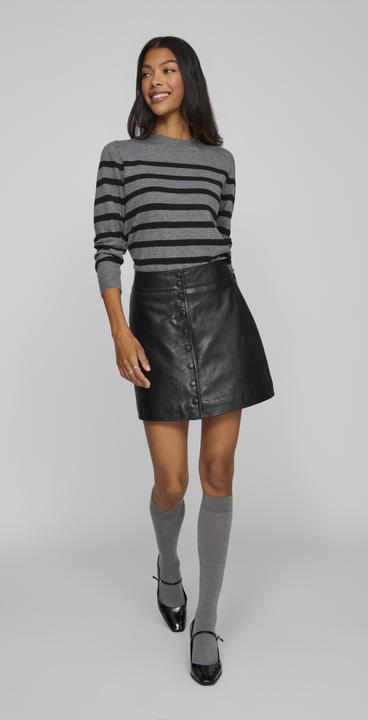 Produktbild Vila High Waist Lederminirock (36)