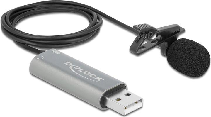 Delock Microfono USB Tie/Lavier, omnidirezionale 24Bit/192Khz