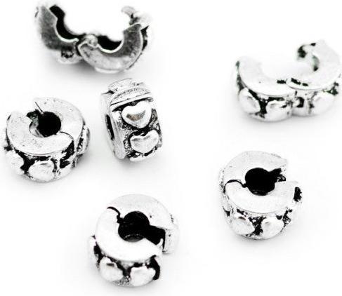 Hermex Herz versilbert 925 Love Valentinstag - Silbrig (925er versilberte Silber)
