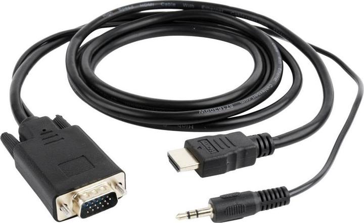 Gembird CABLE HDMI-VGA +3.5MM/3M A-HDMI-VGA-03-10 (3 m, VGA)