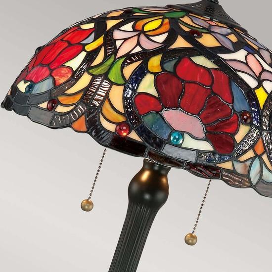 Image du produit Elstead Lighting Larissa Tischleuchte E27 2-fach Vintage-Bronze (E27)