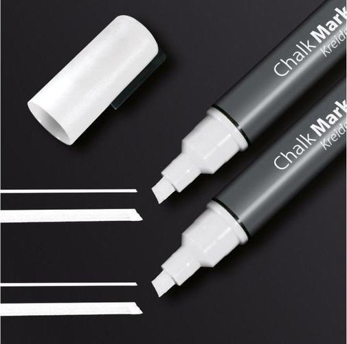 Image du produit Sigel Kreidemarker 50 2 Stück, Weiss (Blanc, 5 mm, 2 x)