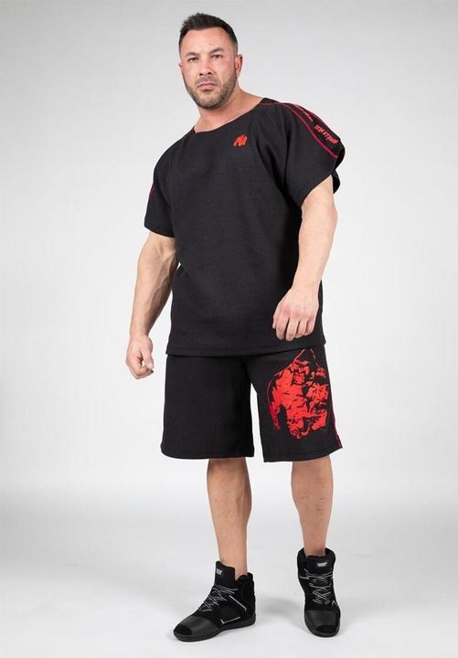 Image du produit Gorilla Wear Short d'entraînement Buffalo Old School noir/rouge (S/M)