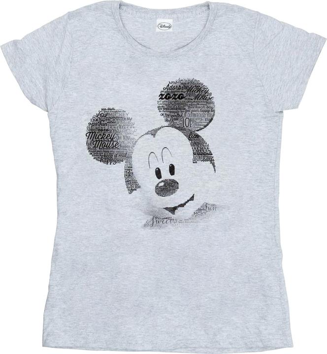 Disney Mickey Mouse Text Face TShirt