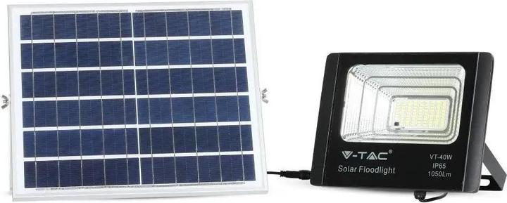 Image du produit V-TAC VT-94008 - Projecteur à LED avec panneau solaire 16 W 6000 K (16 W, 2.80 kg)