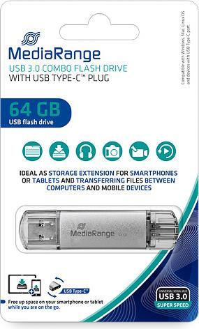 Actual product image MediaRange MR936 (64 GB, USB 3.0, USB-A, USB-C)